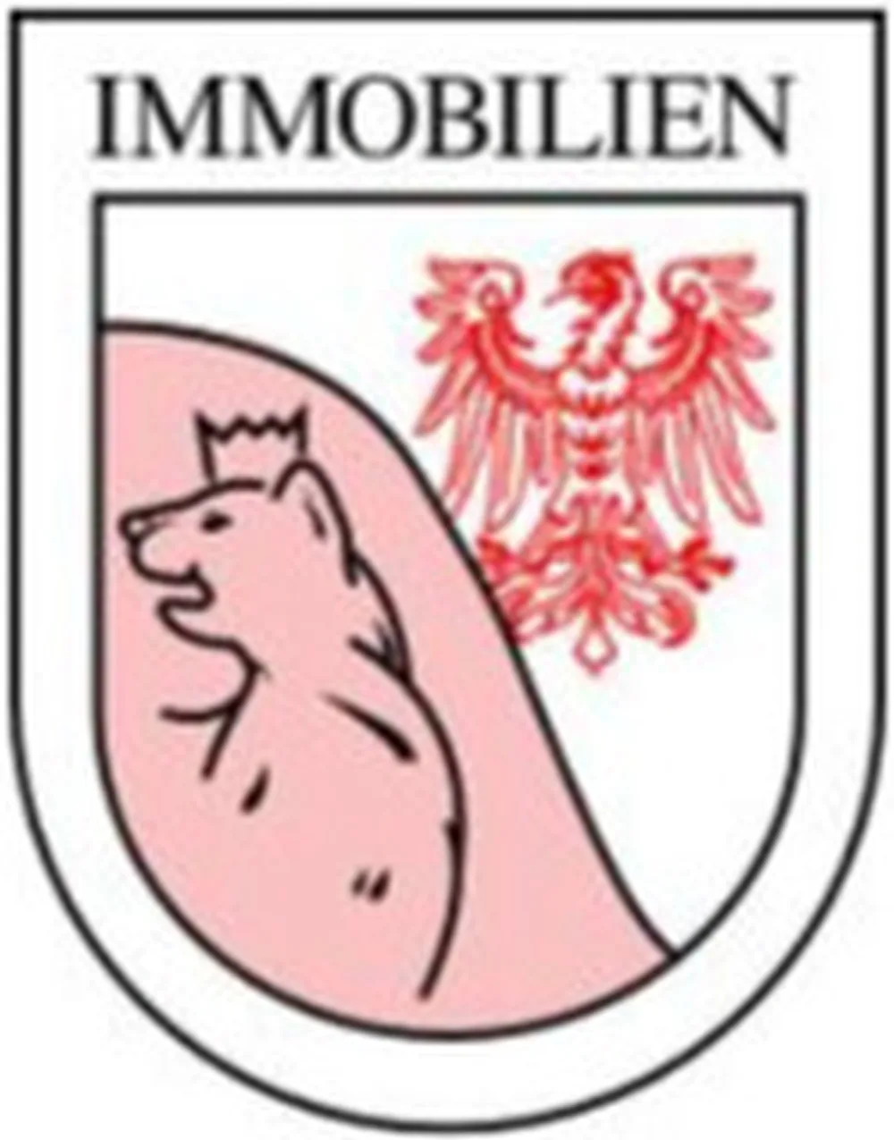 Kuhnt Immobilien Logo mit Bär und Adler, darüber der Text „IMMOBILIEN“.